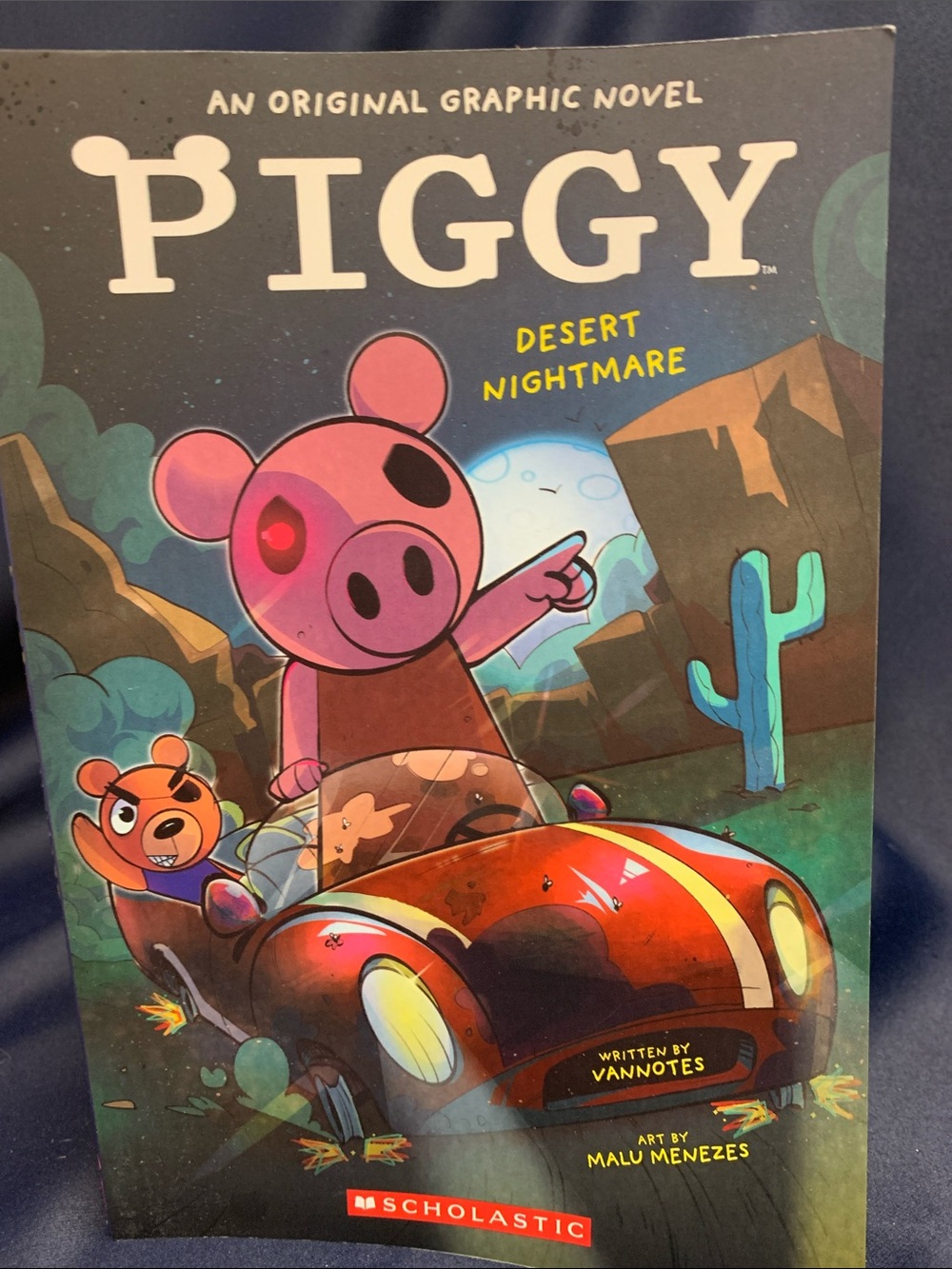 Scholastic PIGGY Graphic Novel Cover - Pink, Red & Teal